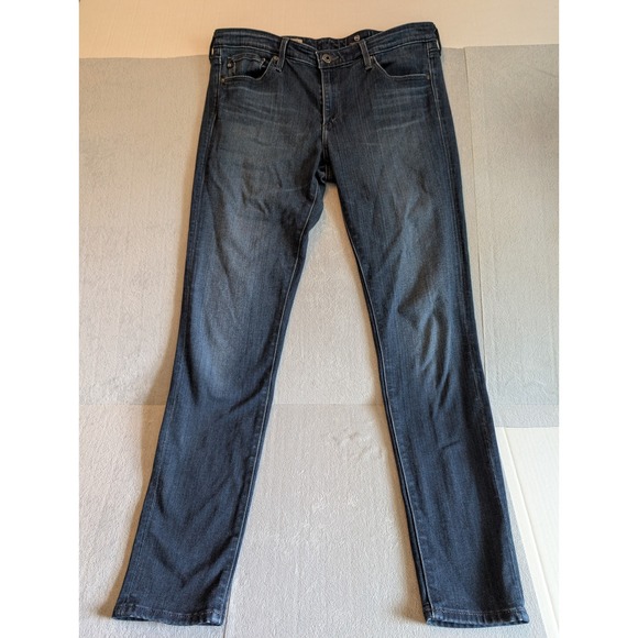 Ag Adriano Goldschmied Denim - AG Adriano Goldschmied The Legging Ankle Super Skinny Jeans Dark Wash Womens 29R